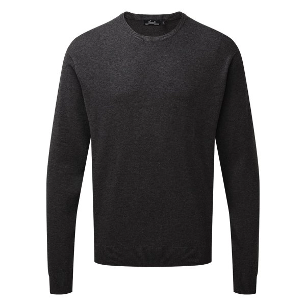 Immagine Men's Crew Neck Cotton Rich Knitted Sweater