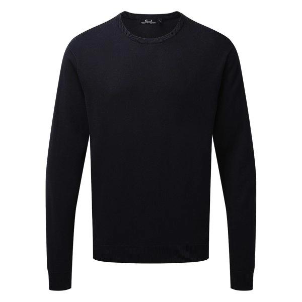 Immagine Men's Crew Neck Cotton Rich Knitted Sweater