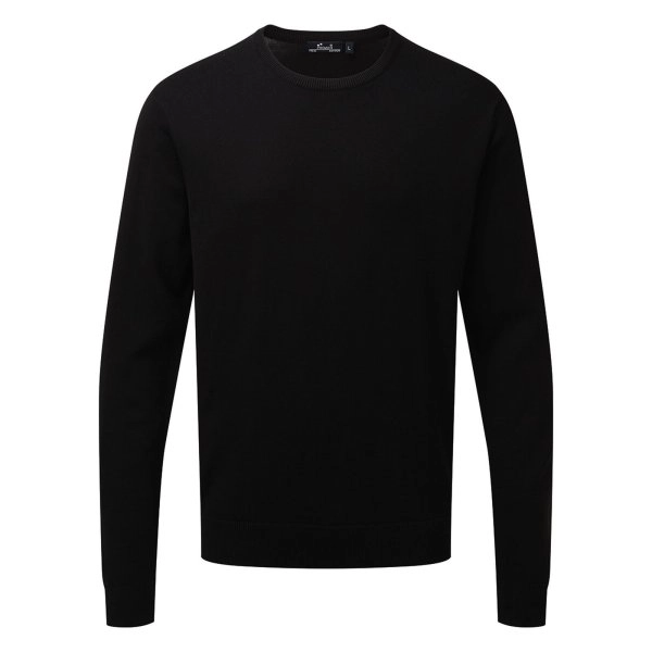 Immagine Men's Crew Neck Cotton Rich Knitted Sweater