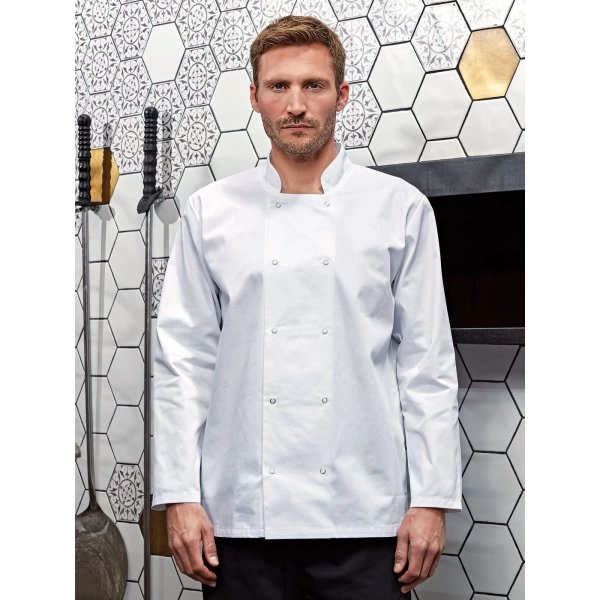 Immagine Long Sleeve Press Stud Chef'’s Jacket