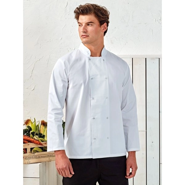 Immagine Long Sleeve Press Stud Chef'’s Jacket