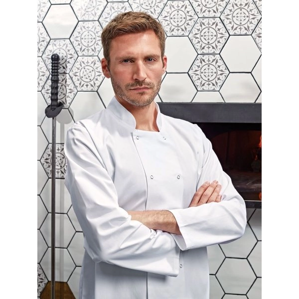 Immagine Long Sleeve Press Stud Chef'’s Jacket