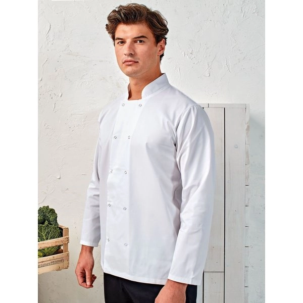 Immagine Long Sleeve Press Stud Chef'’s Jacket