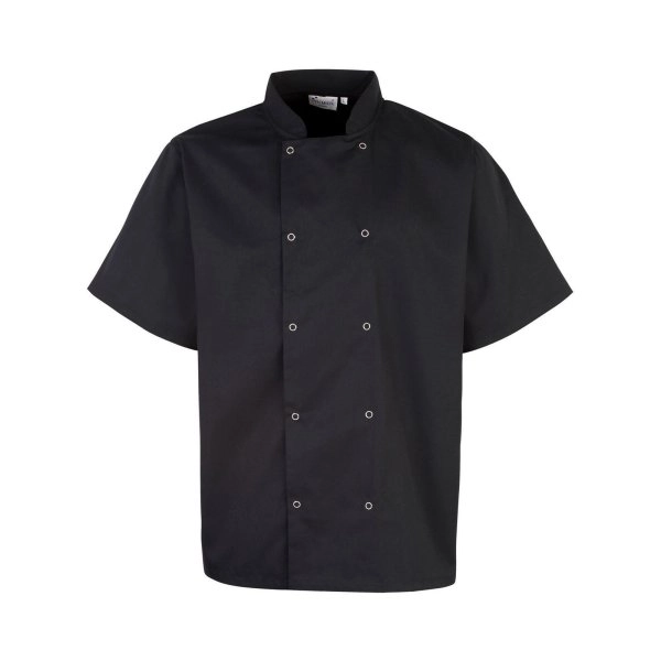 Immagine Studded Front Shorts Sleeve Chef's Jacket