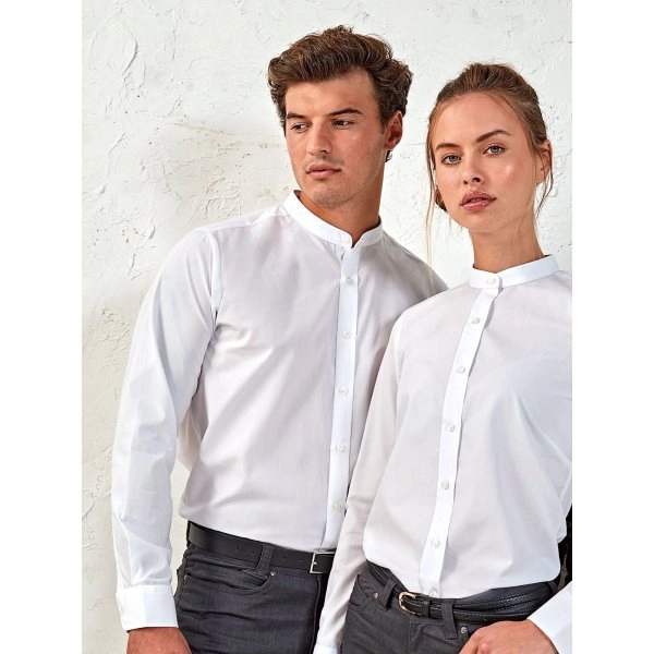 Immagine Banded Collar 'Grandad' Long Sleeve Shirt