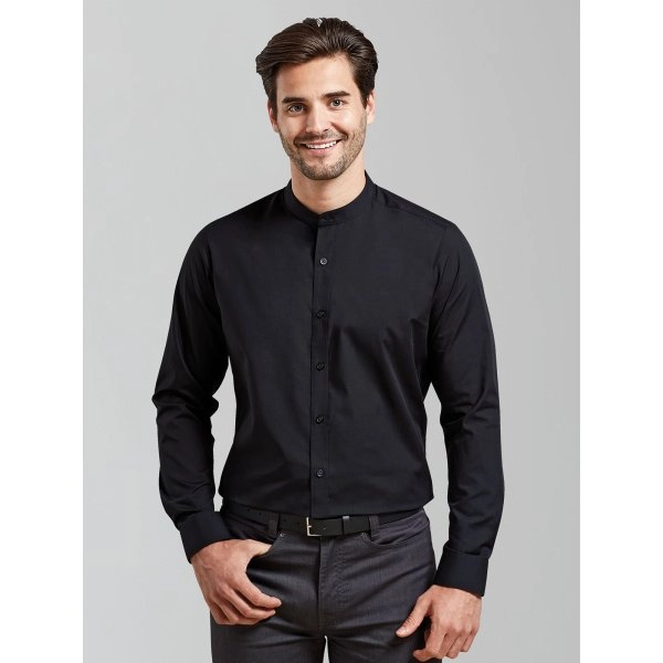 Immagine Banded Collar 'Grandad' Long Sleeve Shirt