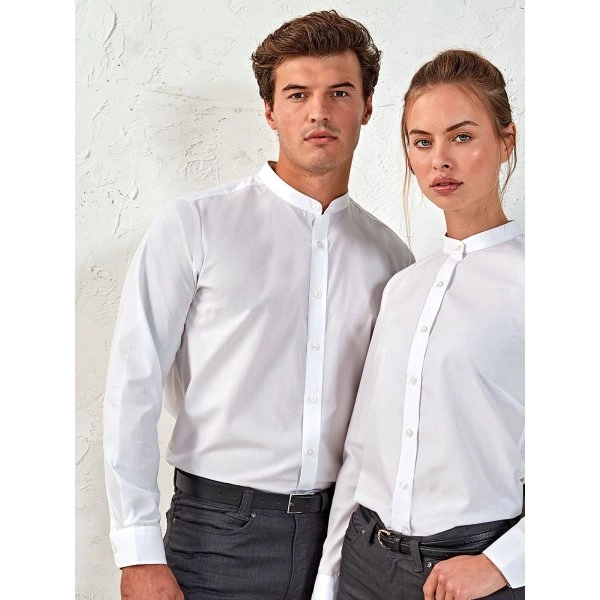 Immagine Banded Collar 'Grandad' Long Sleeve Shirt