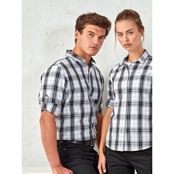 Immagine Men's Long Sleeve 'Ginmill' Check Shirt