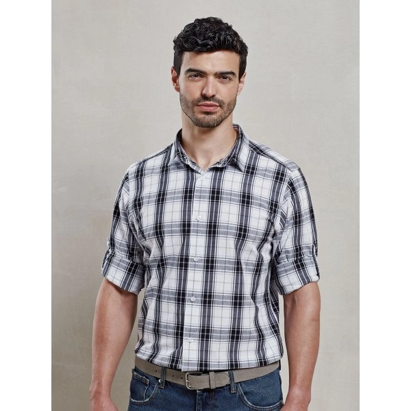 Immagine Men's Long Sleeve 'Ginmill' Check Shirt