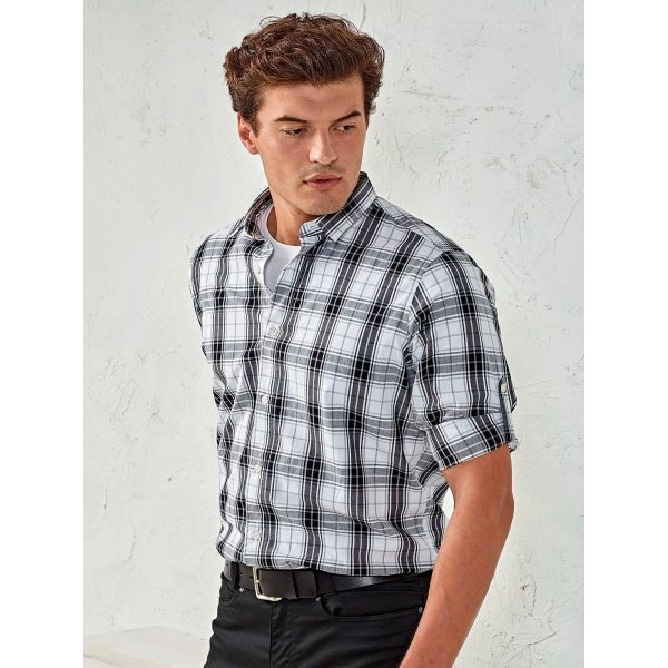 Immagine Men's Long Sleeve 'Ginmill' Check Shirt
