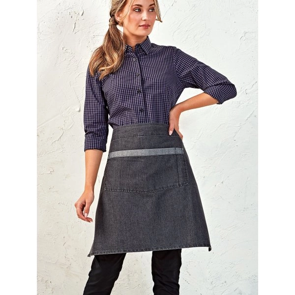 Immagine Domain Contrast Denim Waist Apron