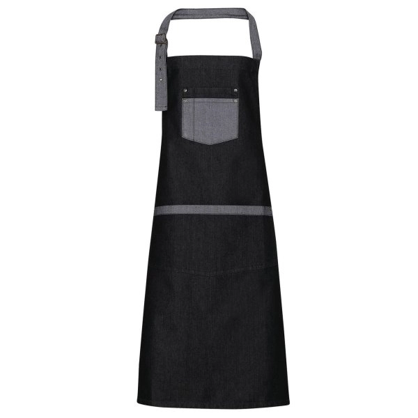 Immagine Domain Contrast Denim Bib Apron