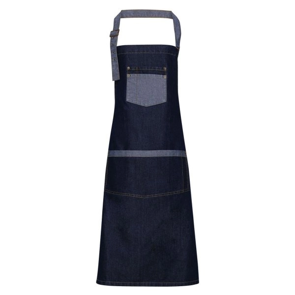 Immagine Domain Contrast Denim Bib Apron