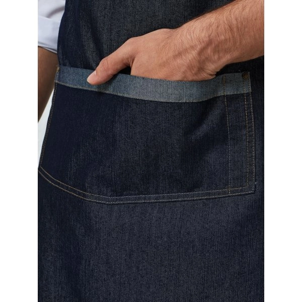 Immagine Domain Contrast Denim Bib Apron