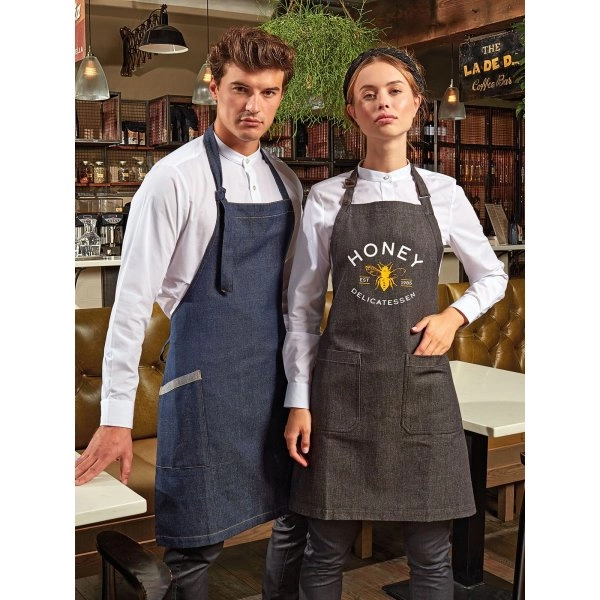 Immagine Organic Denim Fairtrade Bib Apron