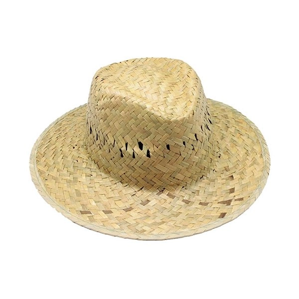 CAPPELLO DI PAGLIA VERDE CON FASCIA INTERNA “PAULO”