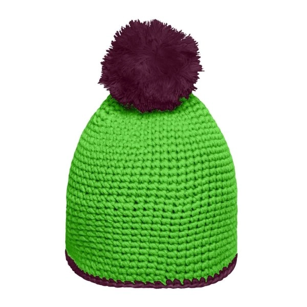 Immagine Pompon Hat with Contrast Stripe