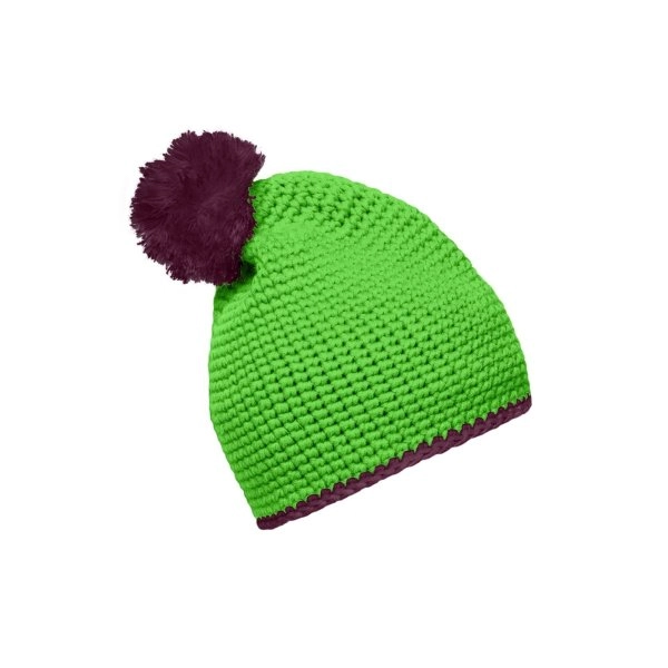 Immagine Pompon Hat with Contrast Stripe