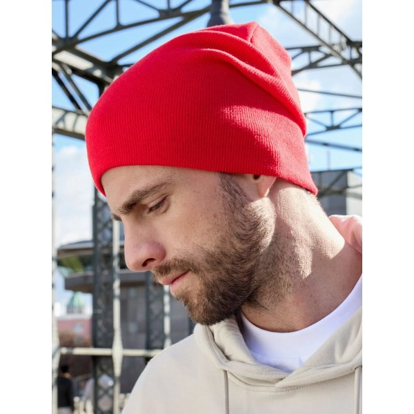 Immagine Berretta in maglia doppia, possibilità di regolare il risvolto - Bio Cotton Casual Beanie