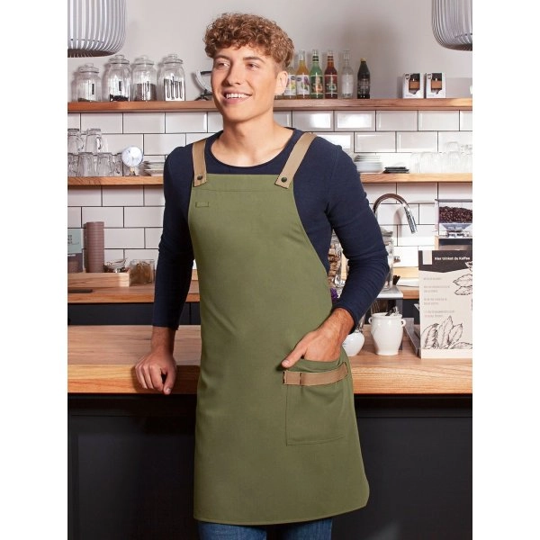 Immagine Bib Apron With Crossed Ribbons