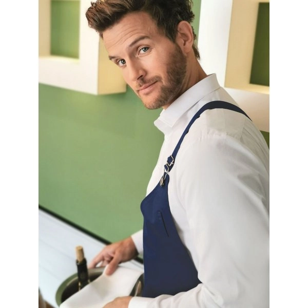 Immagine Asymmetrical Bib Apron with Pocket