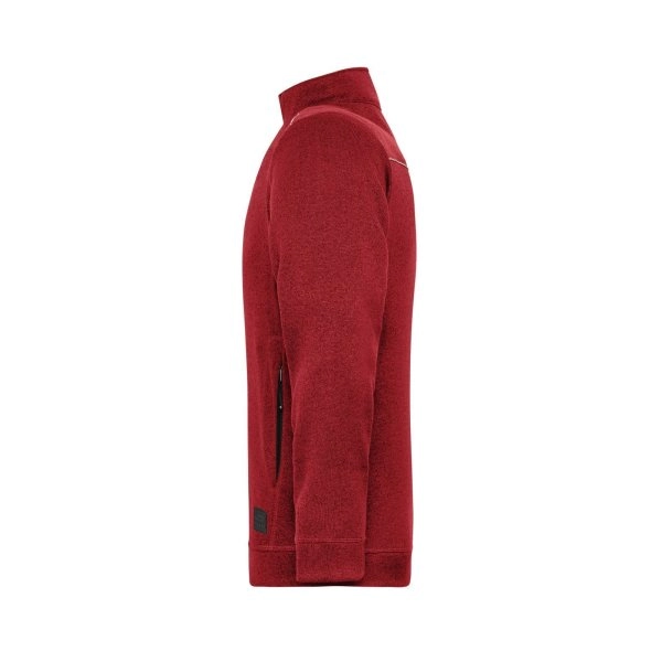Immagine Men's Knitted Workwear Fleece Jacket - Solid