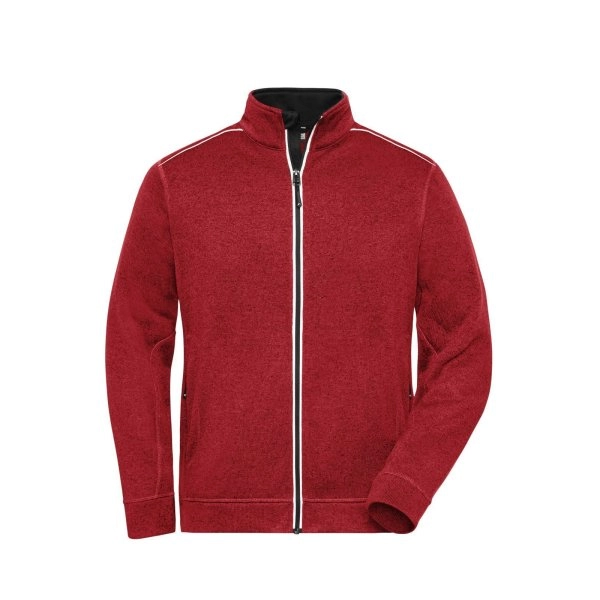 Immagine Men's Knitted Workwear Fleece Jacket - Solid