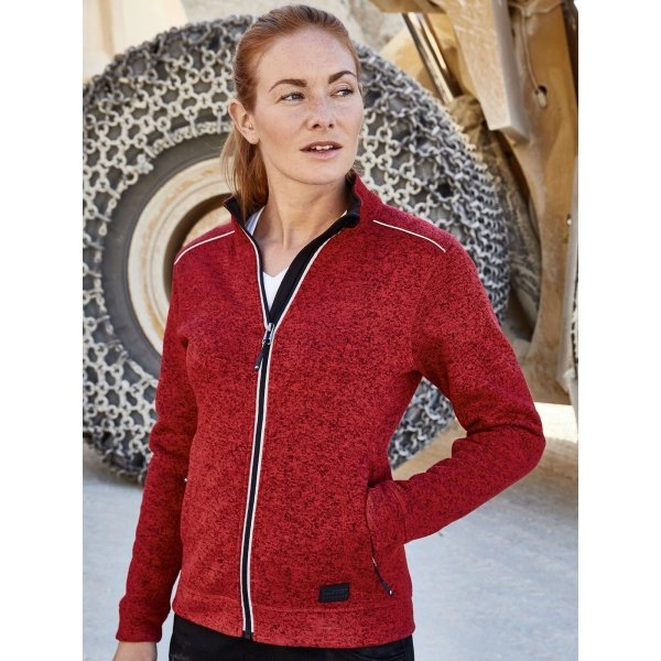 Immagine Ladies' Knitted Workwear Fleece Jacket - Solid