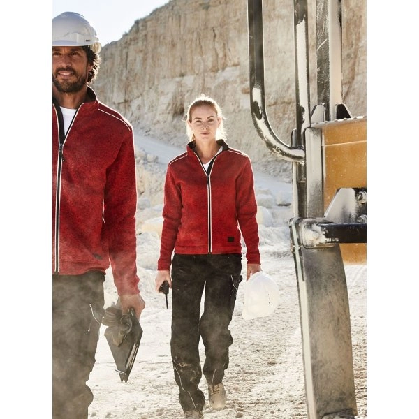 Immagine Ladies' Knitted Workwear Fleece Jacket - Solid