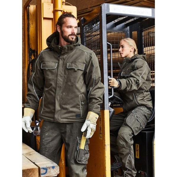 Immagine Workwear Softshell Padded Jacket - Solid