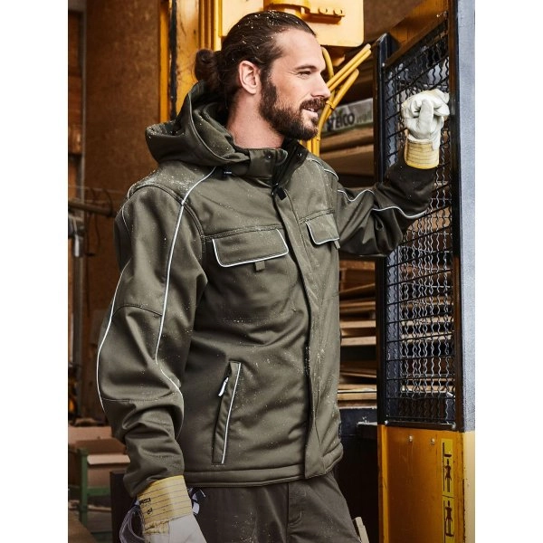 Immagine Workwear Softshell Padded Jacket - Solid