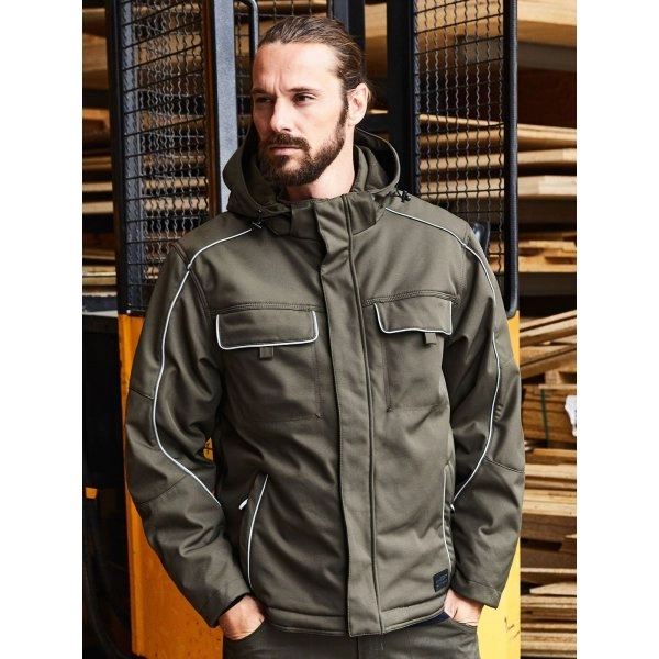 Immagine Workwear Softshell Padded Jacket - Solid