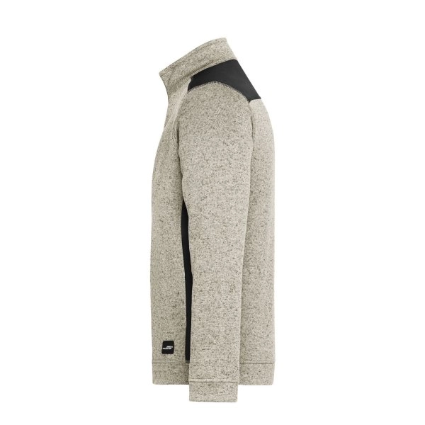 Immagine Men's Knitted Workwear Fleece Half-Zip - Strong