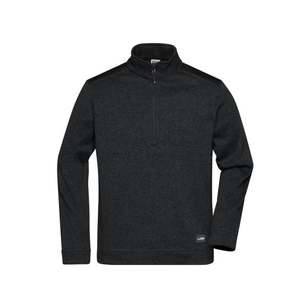 Immagine Men's Knitted Workwear Fleece Half-Zip - Strong