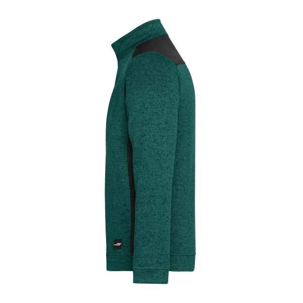 Immagine Men's Knitted Workwear Fleece Half-Zip - Strong