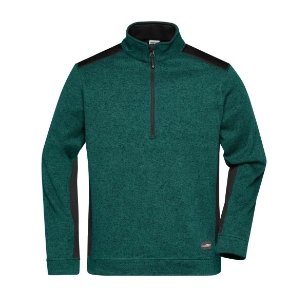 Immagine Men's Knitted Workwear Fleece Half-Zip - Strong