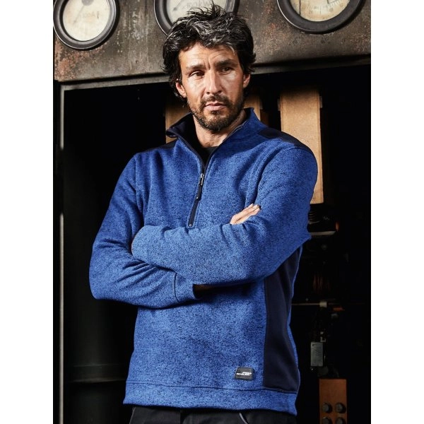 Immagine Men's Knitted Workwear Fleece Half-Zip - Strong
