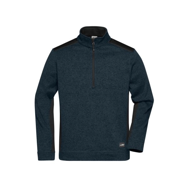Immagine Men's Knitted Workwear Fleece Half-Zip - Strong