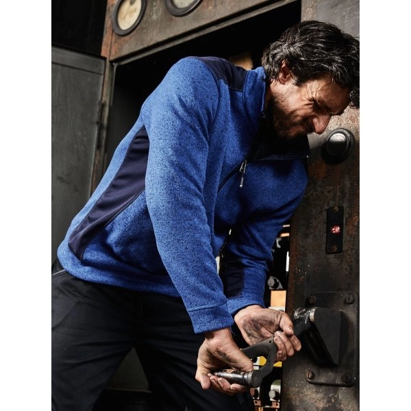 Immagine Men's Knitted Workwear Fleece Half-Zip - Strong