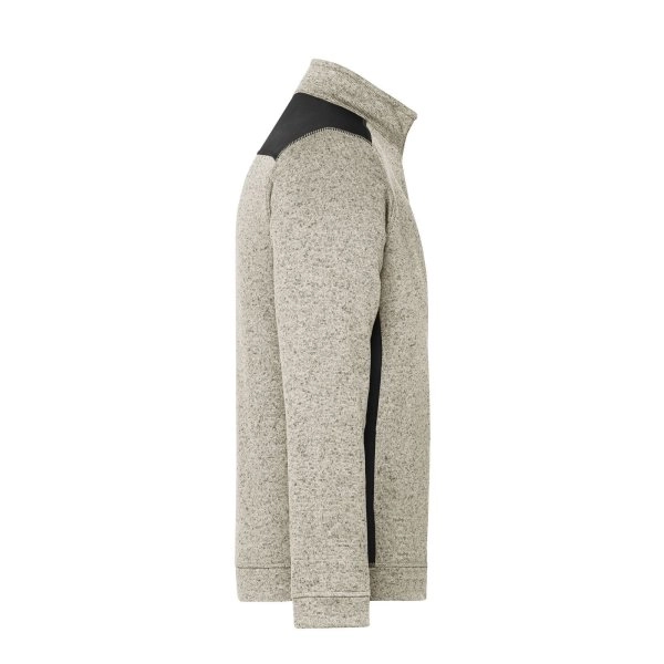 Immagine Men's Knitted Workwear Fleece Half-Zip - Strong