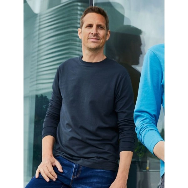 Immagine Men's Bio Stretch-Longsleeve Work - Solid