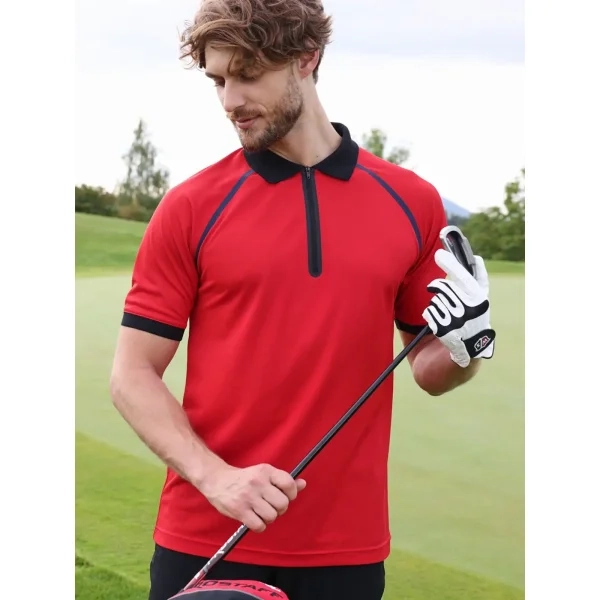 Men's Zip-Polo
