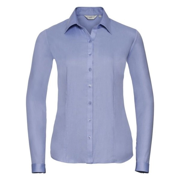 Immagine Ladies' Long Sleeve Tailored Herringbone Shirt