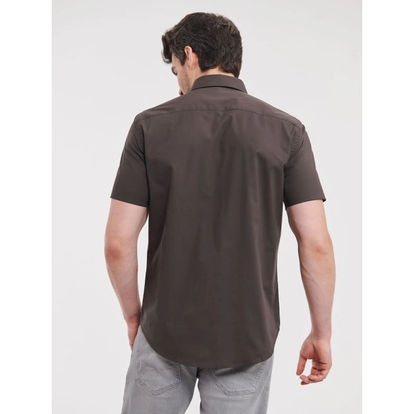 Immagine Men's Short Sleeve Easy Care Fitted Shirt