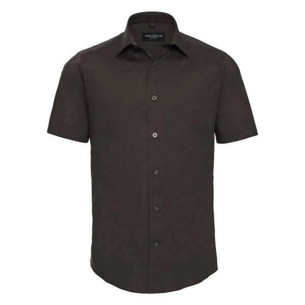 Immagine Men's Short Sleeve Easy Care Fitted Shirt