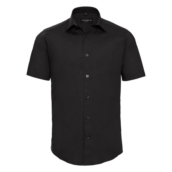 Immagine Men's Short Sleeve Easy Care Fitted Shirt