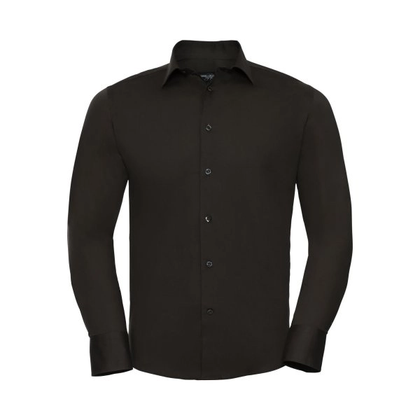 Immagine Men's Long Sleeve Easy Care Fitted Shirt