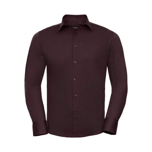 Immagine Men's Long Sleeve Easy Care Fitted Shirt