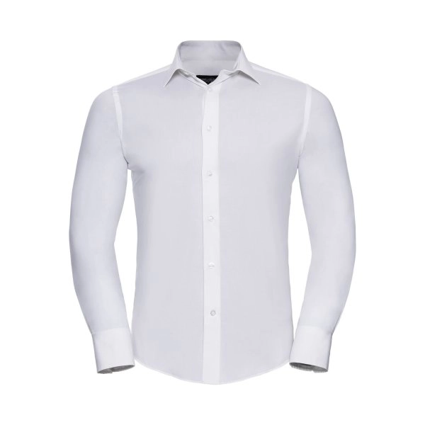 Immagine Men's Long Sleeve Easy Care Fitted Shirt