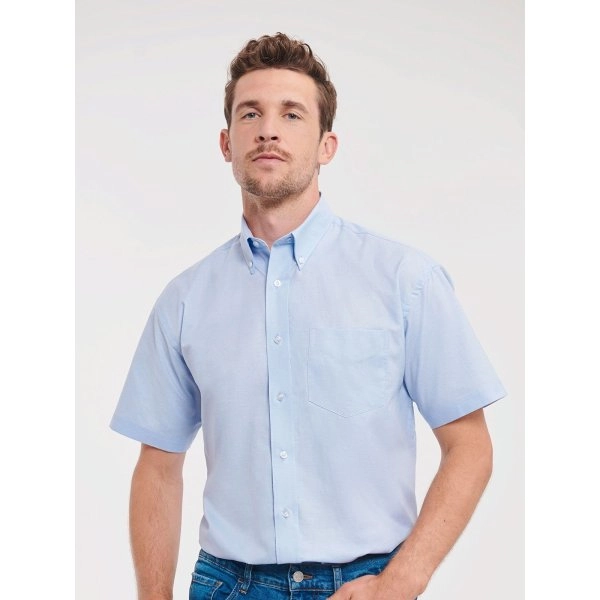 Immagine Men's Short Sleeve Easy Care Oxford Shirt